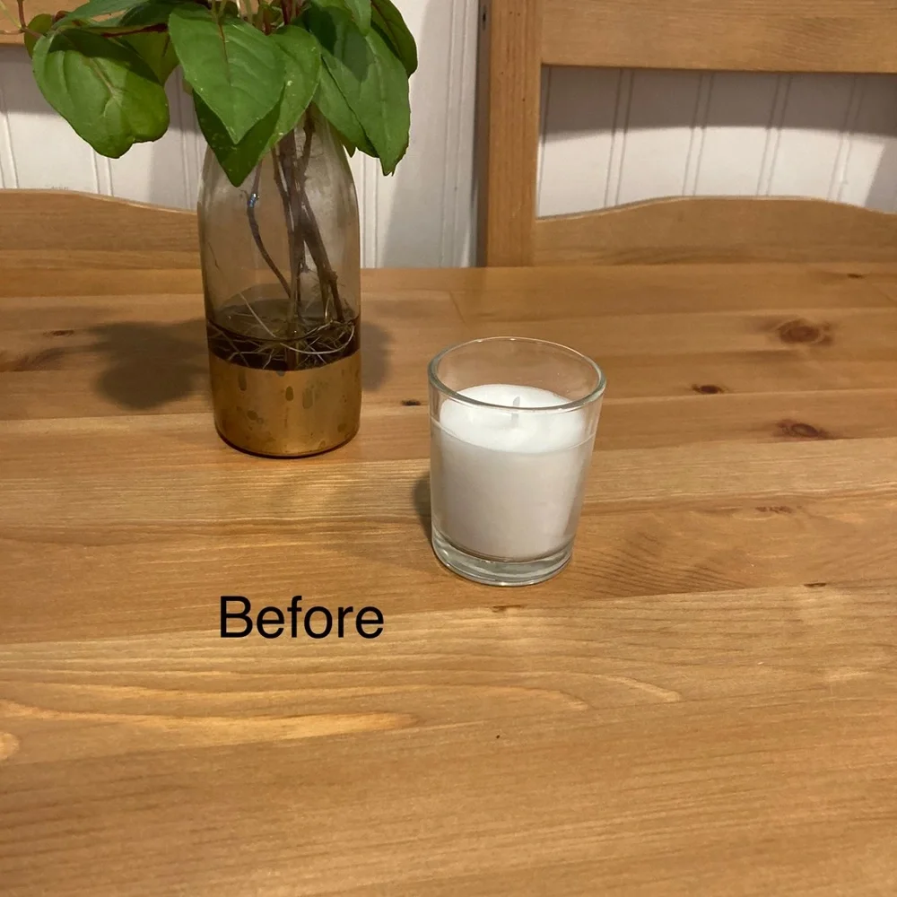 Sold New Hand Painted Glass Candles - Alcohol Ink - Picture 5 of 6